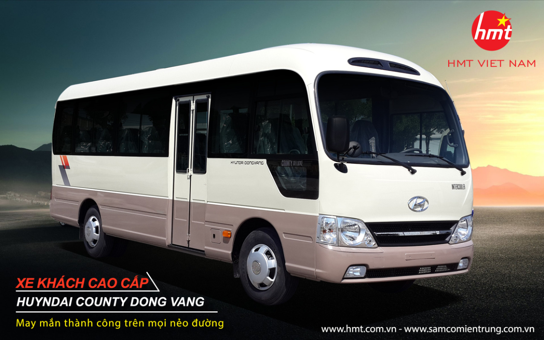 Một số mẫu sơn của dòng xe Huyndai County do HMT cung cấp